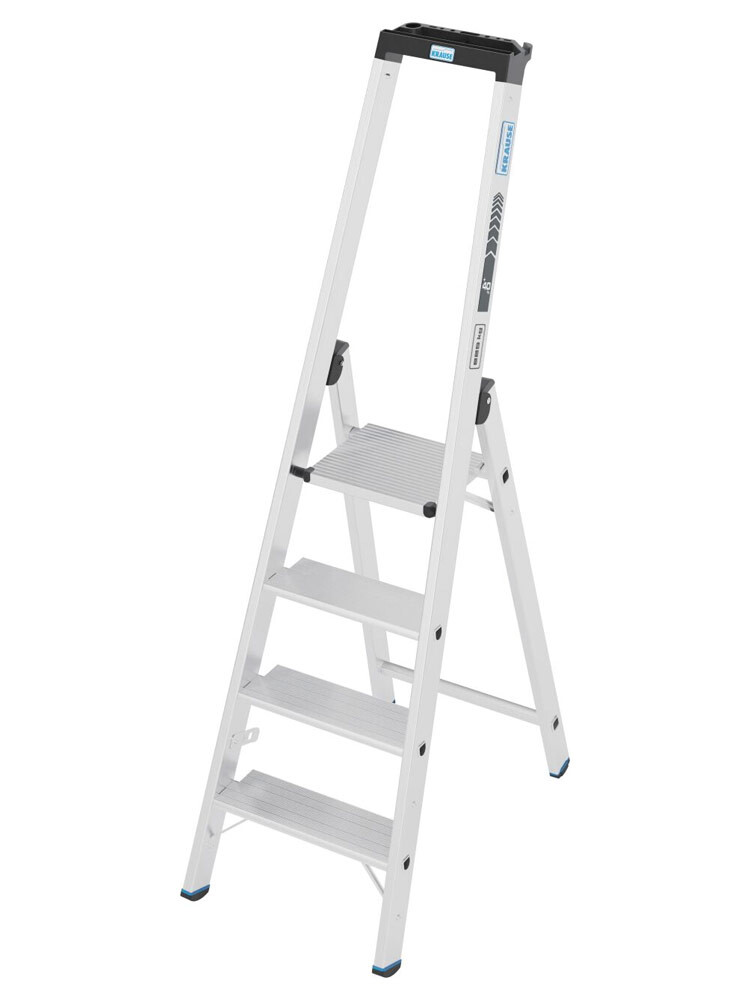 KRAUSE Stabilo drabina wolnostojąca 4-stopniowa o nośności 225 kg i stopniami o głębokości 135 mm